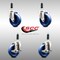 Service Caster 4 Inch 316SS Solid Poly Swivel 3/4 Inch Expanding Stem Caster Brake SCC, 2PK SCC-SS316EX20S414-SPUS-2-TLB-2-34 - alternate 4